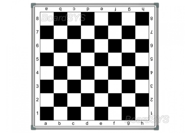 Доска магнитная с полями для шахматных фигур 104х104 см. Boardsys