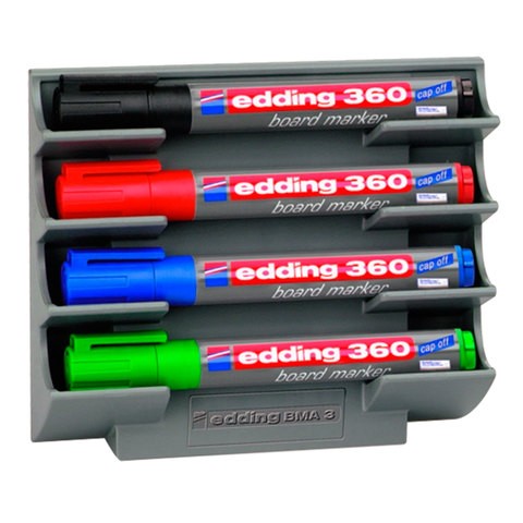 Держатель магнитный для 4 маркеров для доски (150х130 мм), EDDING, E-BMA/3