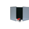 Доска 3-элементная комбинированная магнитная 300х100 см. BoardSys Алюминиевый профиль
